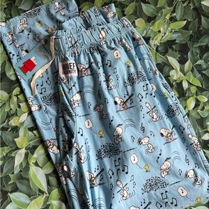 Brief Insanity Peanuts Cotton Pajama Pants NWT Large